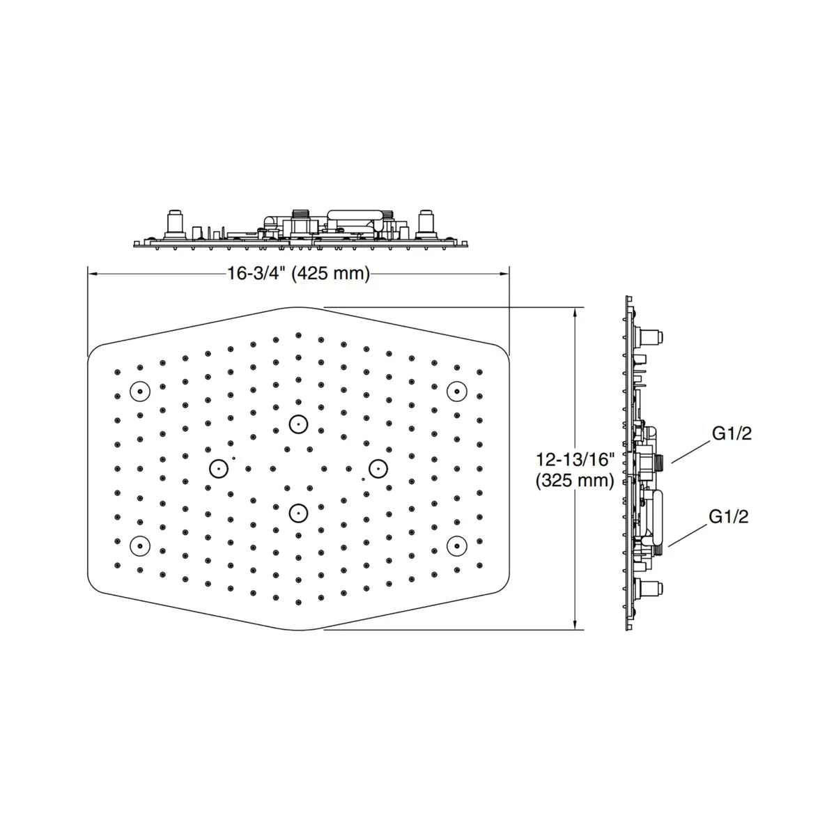 Kohler multi flow overhead shower modern life 29959IN-CP 29959IN-CP Chrome - image 2