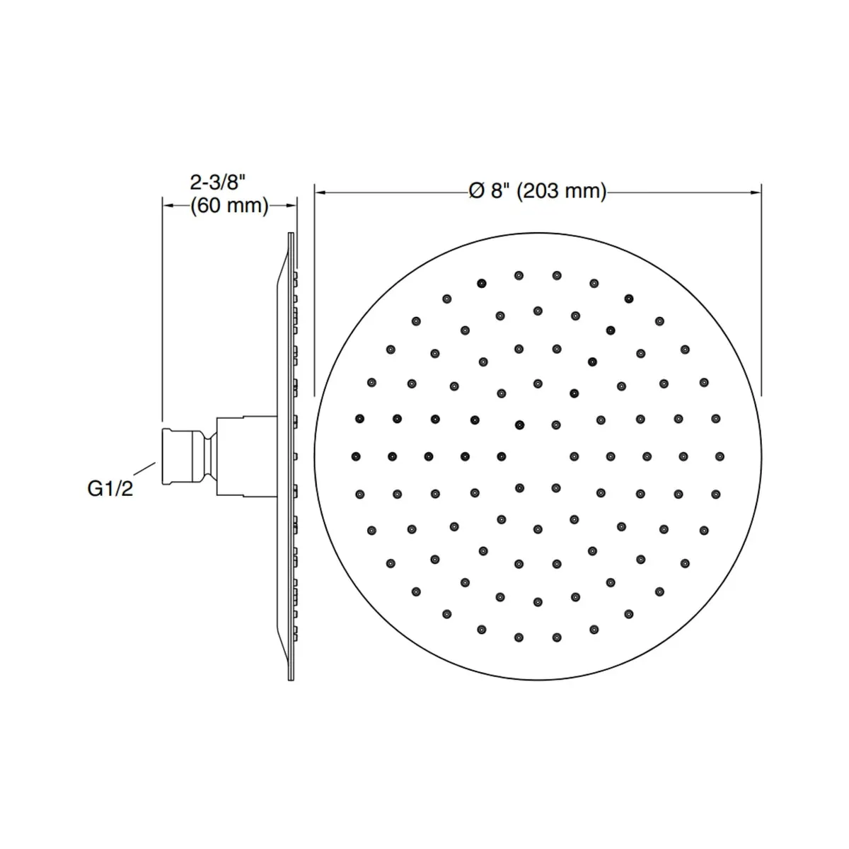 Kohler single flow overhead shower rain duet 73037IN-CL-CP 73037IN-CL-CP Chrome - image 3