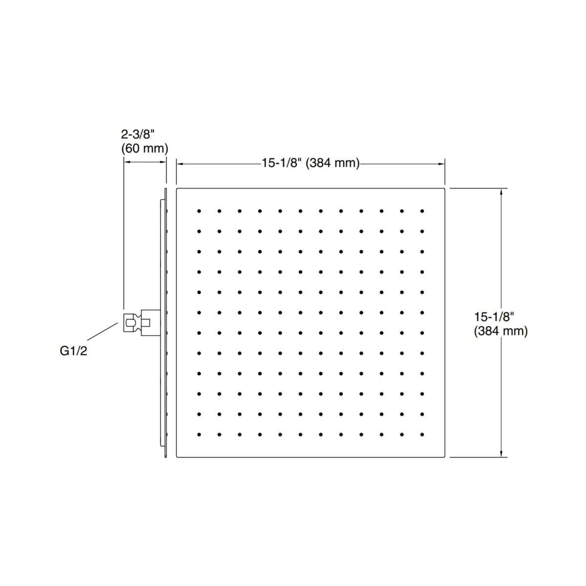 Kohler single flow overhead shower modern life 9301IN-ZX-RGD 9301IN-ZX-RGD Rose Gold - image 2