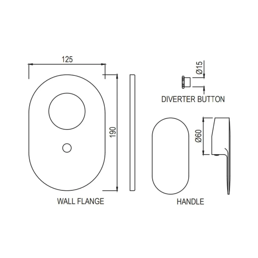 Jaquar 2 way diverter Opal Prime normal flow OPP-ACR-15193PM Antique Copper - image 2