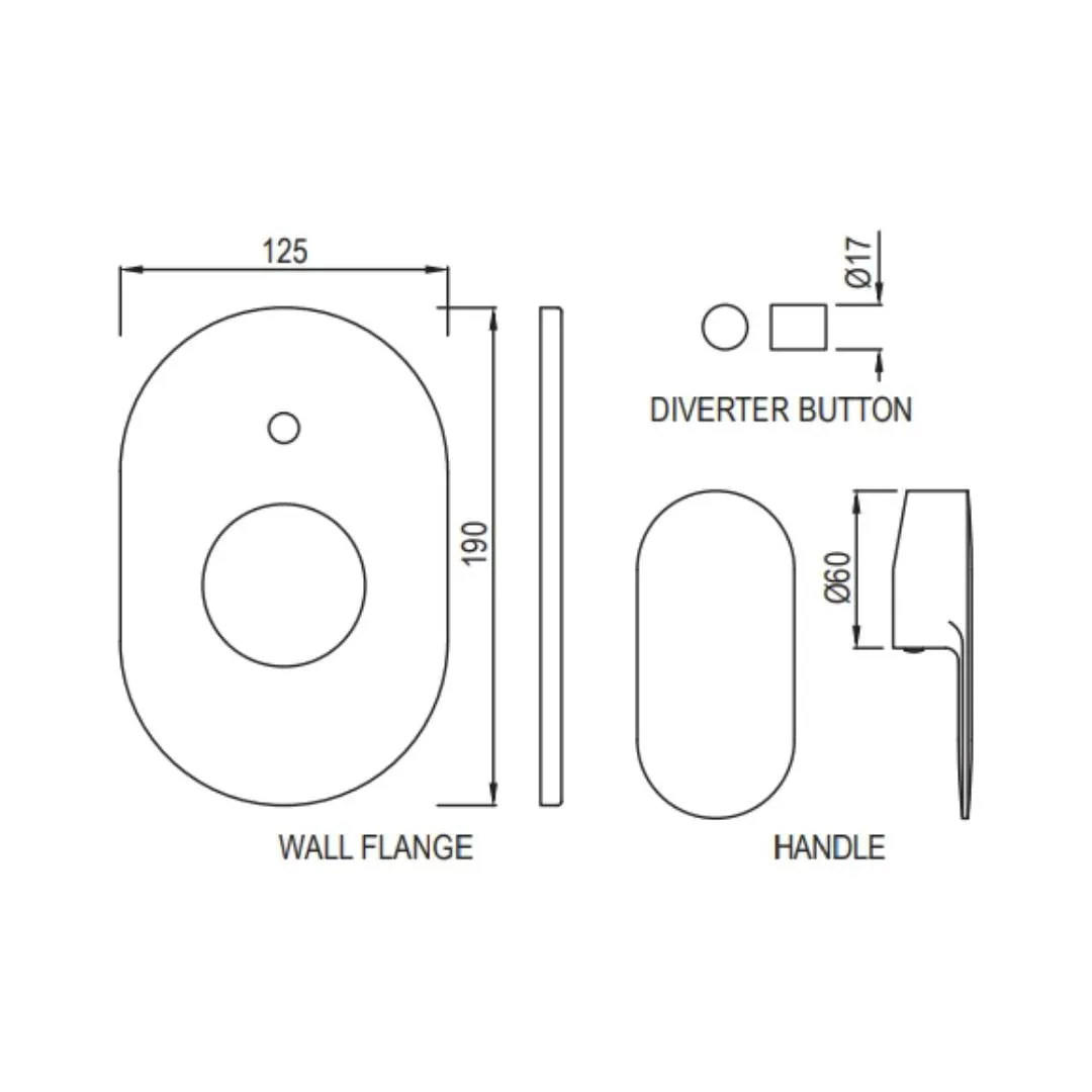Jaquar 2 way diverter Opal Prime high flow OPP-GBP-15079NKPM Gold Bright PVD - image 2
