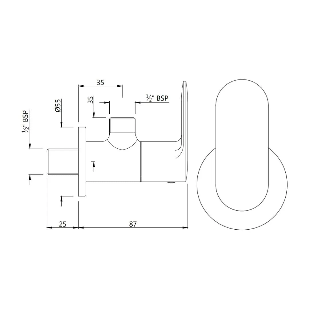 Jaquar basin area angle valve Opal Prime OPP-GLD-15053PM Full Gold - image 2