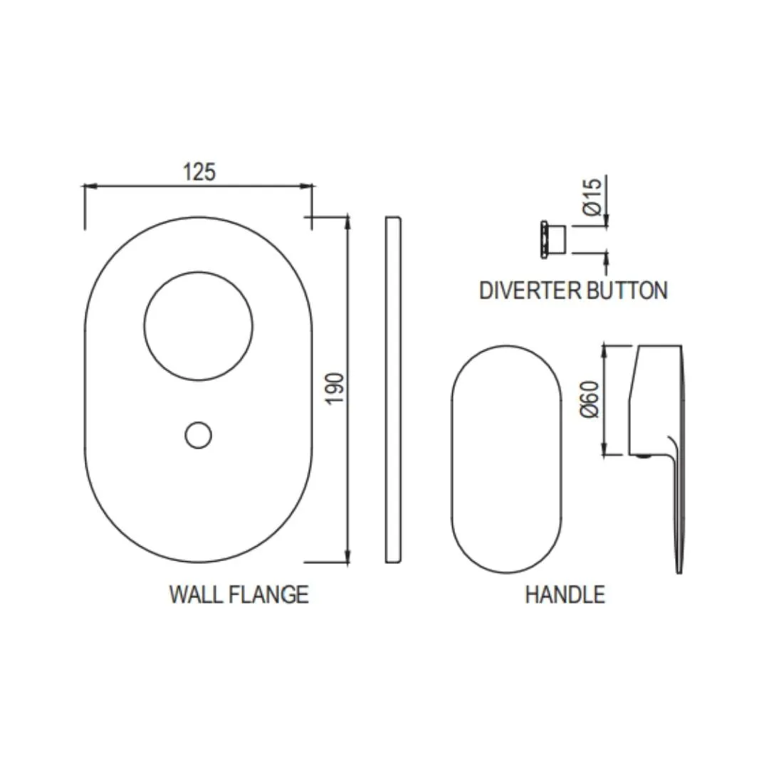 Jaquar 2 way diverter Opal Prime normal flow OPP-GMP-15193PM Gold Bright PVD - image 2
