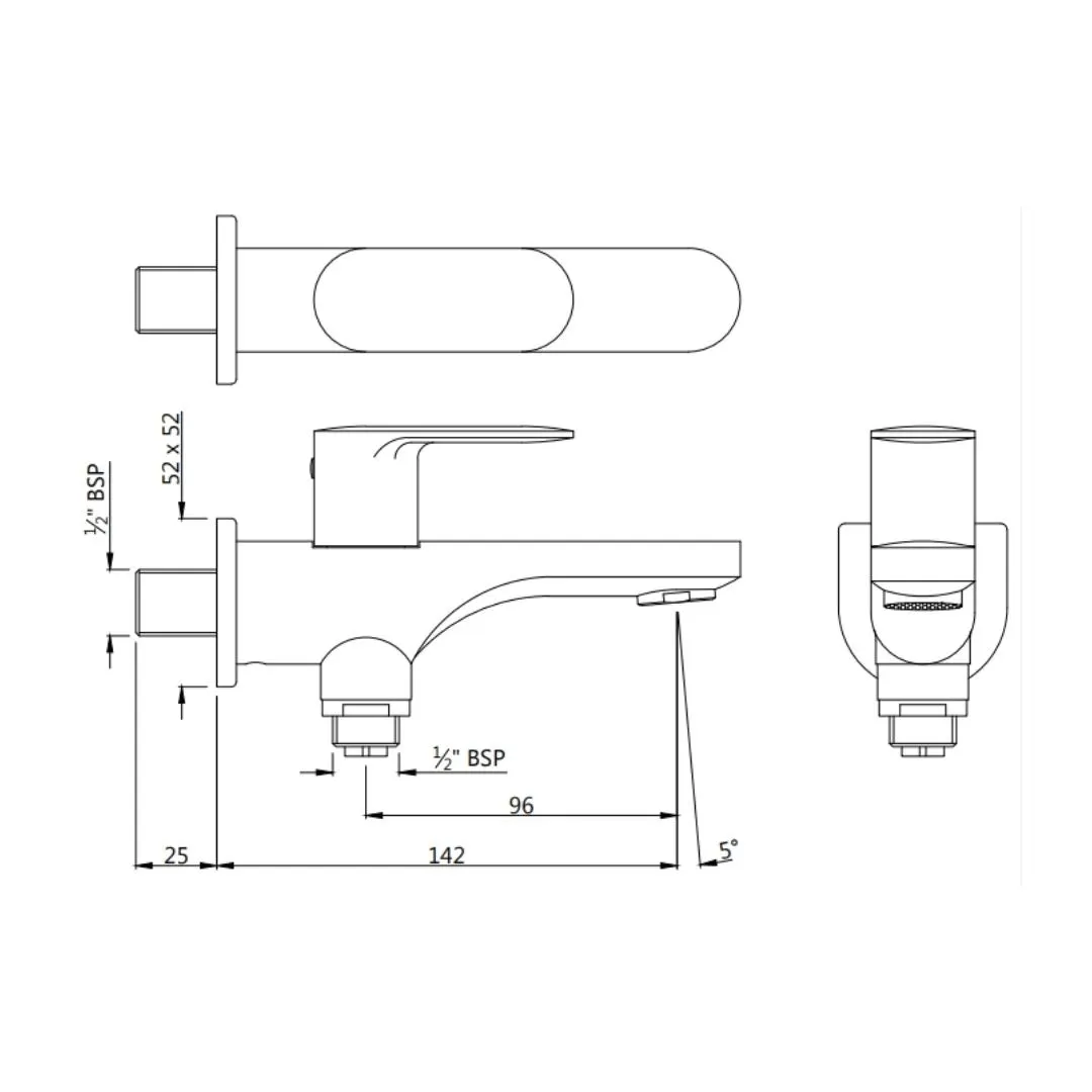 Jaquar wc area 2 way bib tap Opal Prime OPP-SSF-15041PM Stainless Steel - image 2
