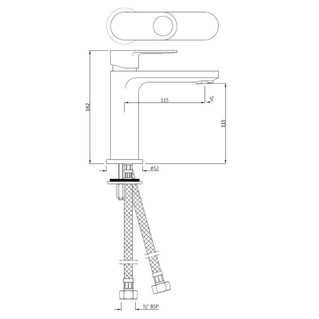 Jaquar table mounted regular basin mixer Ornamix Prime ORP-ACR-10011BPM Antique Copper - image 2