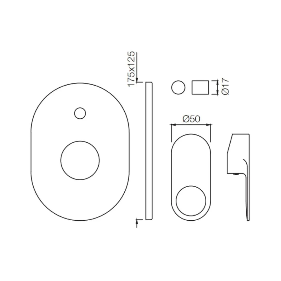 Jaquar 2 way diverter Ornamix Prime normal flow ORP-BCH-10065MKPM Black Chrome - image 2
