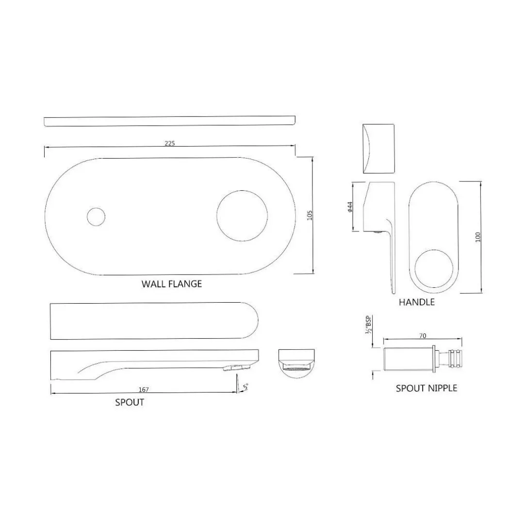 Jaquar wall mounted basin mixer Ornamix Prime ORP-CHR-10233NKPM Chrome - image 2