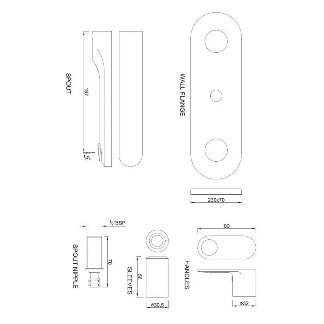 Jaquar wall mounted basin tap Ornamix Prime ORP-SSF-10441KPM Stainless Steel - image 2