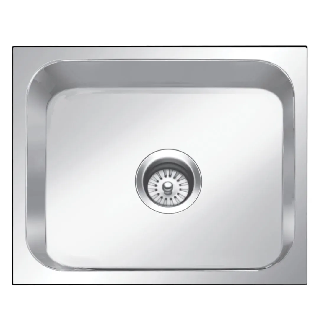 Nirali stainless steel sink rectangular straight range orra ( 24 x 20 inches ) K-KS-SS-NIR-S-00269 Glossy - image 1
