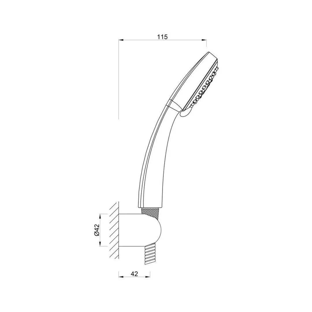 Essco multi flow hand shower SAE-CHR-1931SH555 Chrome - image 2