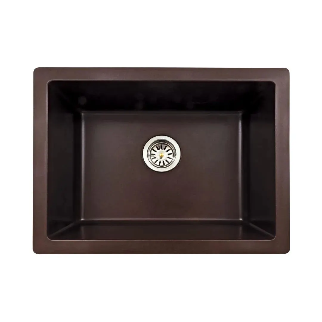 Hindware quartz sink sapphire sapphire 24 x 18 x 8 ( 24 x 18 inches ) HINDWARE-QUARTZ-SINK-SAPPHIRE-SAPPHIRE-24-X-18-X-8-24-X-18-INCHES-BRONZE Bronze - image 1
