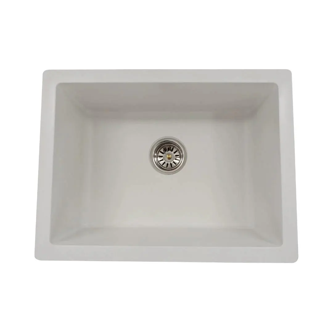 Hindware quartz sink sapphire sapphire 24 x 18 x 8 ( 24 x 18 inches ) HINDWARE-QUARTZ-SINK-SAPPHIRE-SAPPHIRE-24-X-18-X-8-24-X-18-INCHES-WHITE-DX White DX - image 1