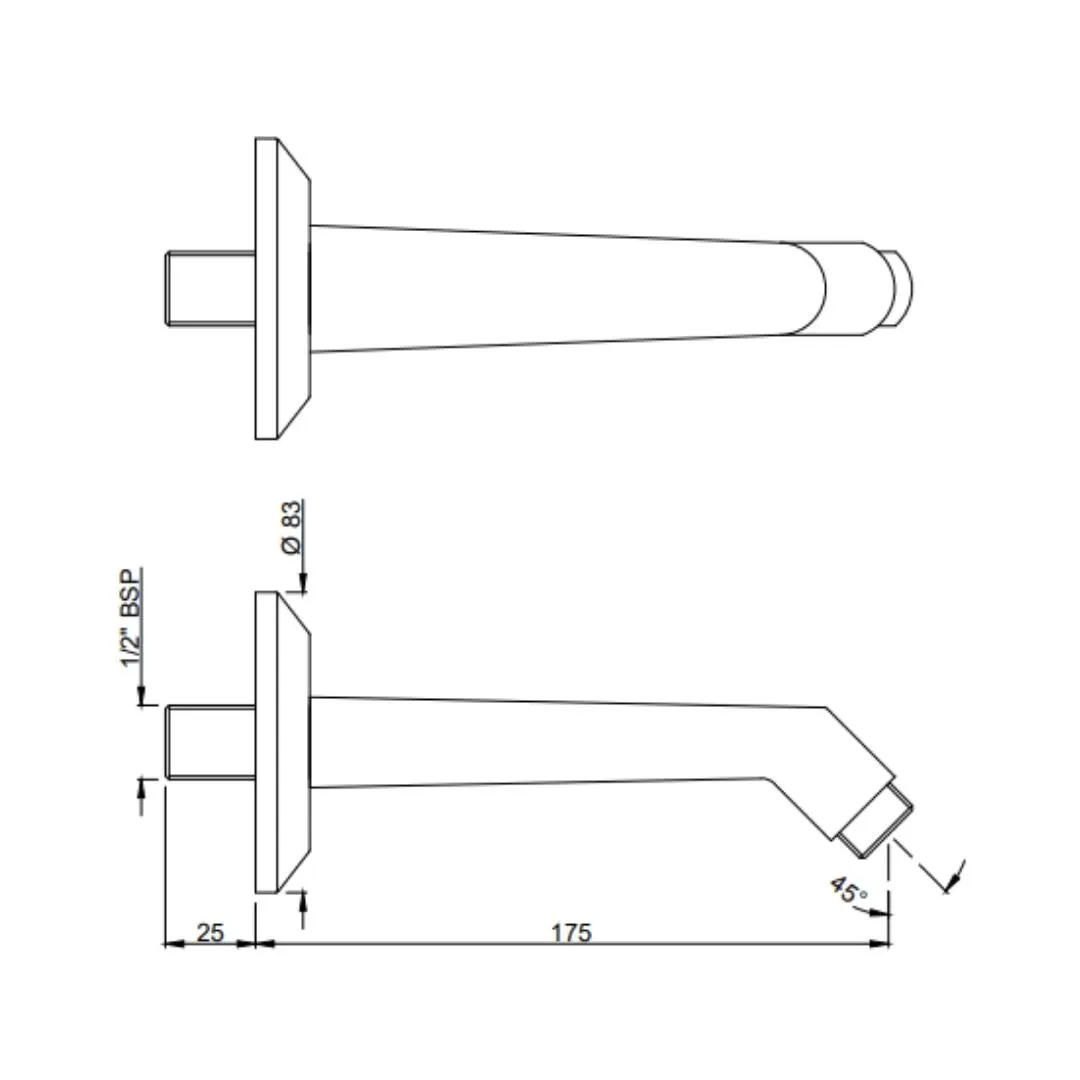 Jaquar wall mounted round 190 mm shower arm SHA-CHR-483 Chrome - image 2
