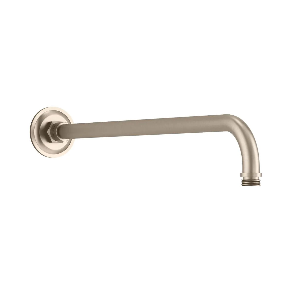 Kohler wall mounted round 463 mm shower arm 16346IN-BV 16346IN-BV Brushed Bronze - image 1
