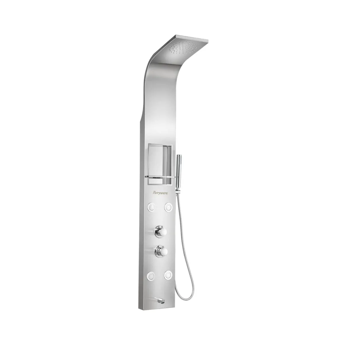 Parryware thermostatic 4 way shower panel C881699 C881699 Stainless Steel - image 1