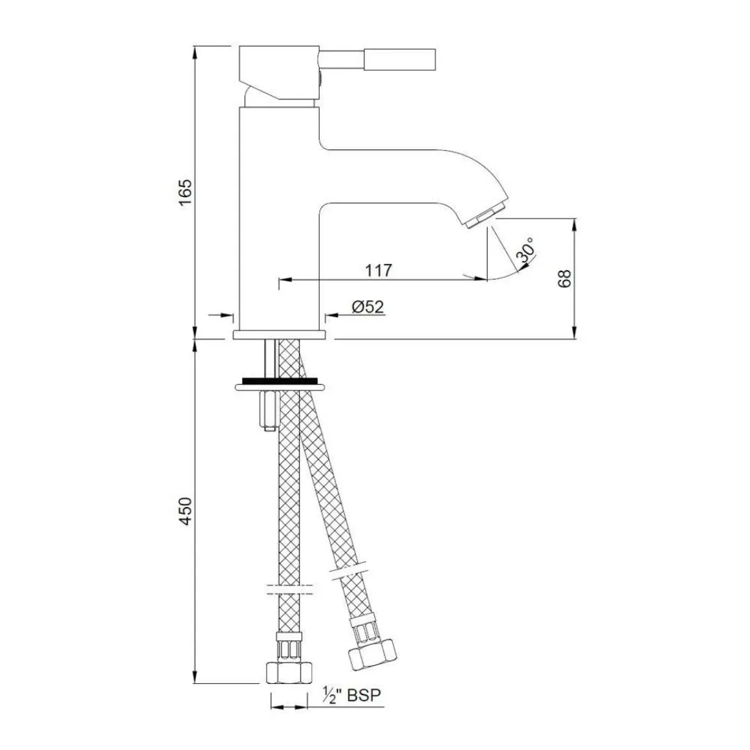 Jaquar table mounted regular basin mixer Solo SOL-CHR-6001B Chrome - image 2