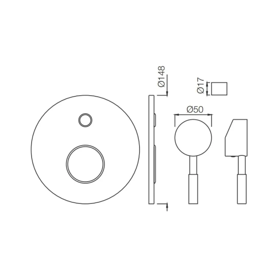 Jaquar 2 way diverter Solo normal flow SOL-CHR-6065MK Chrome - image 2