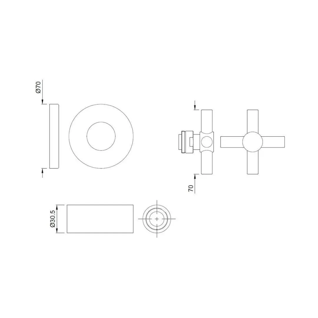 Jaquar basin area stop valve Solo SOL-CHR-6083K Chrome - image 2