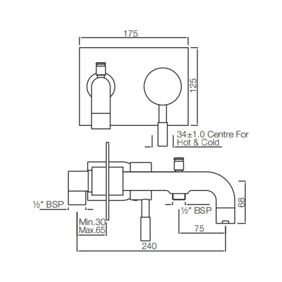 Jaquar 2 way diverter Solo normal flow SOL-CHR-6137 Chrome - image 2