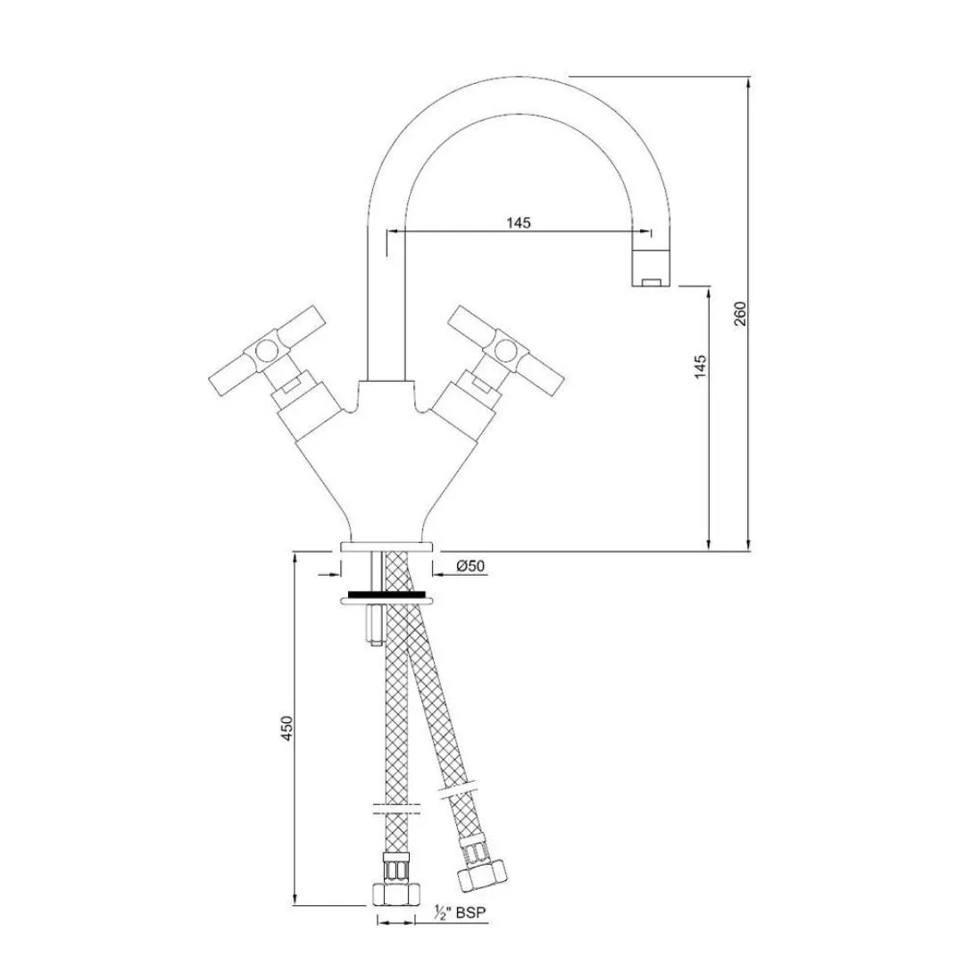Jaquar table mounted regular basin mixer Solo SOL-CHR-6167B Chrome - image 2