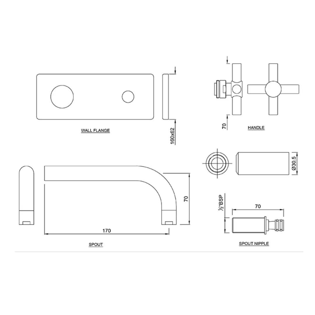 Jaquar wall mounted basin tap Solo SOL-CHR-6441K Chrome - image 2