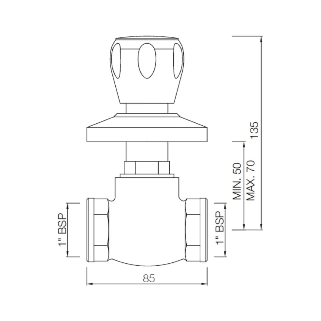 Essco wc area flush tap sumthing special SPL-CHR-553 Chrome - image 2