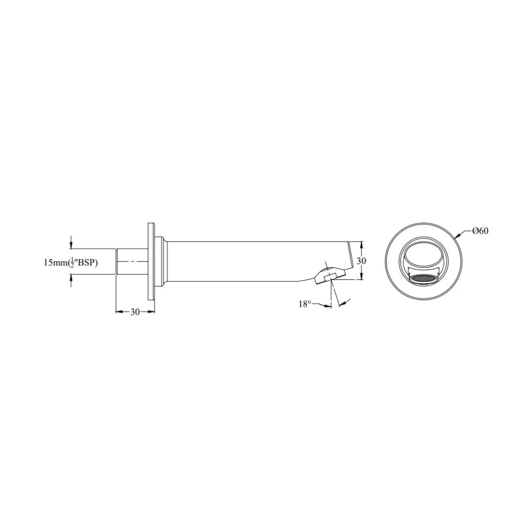 Cera wall mounted spout aquamatic F2001661 F2001661 Chrome - image 4