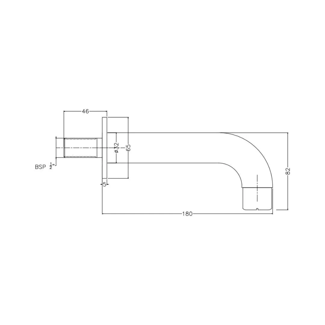 Hindware wall mounted spout flora F280007 Chrome - image 2