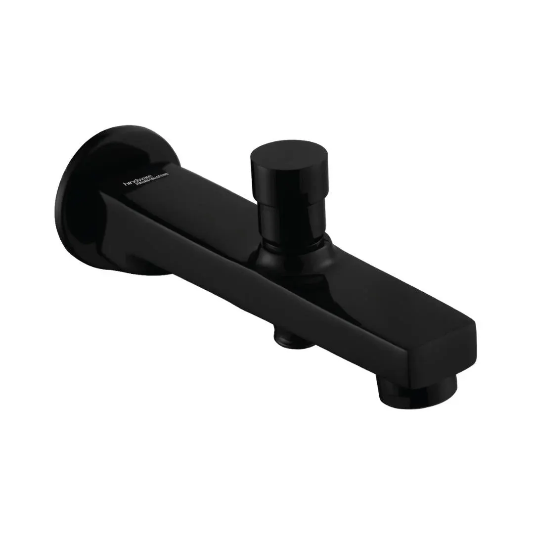 Hindware wall mounted spout element F360010GRT Black Chrome - image 1