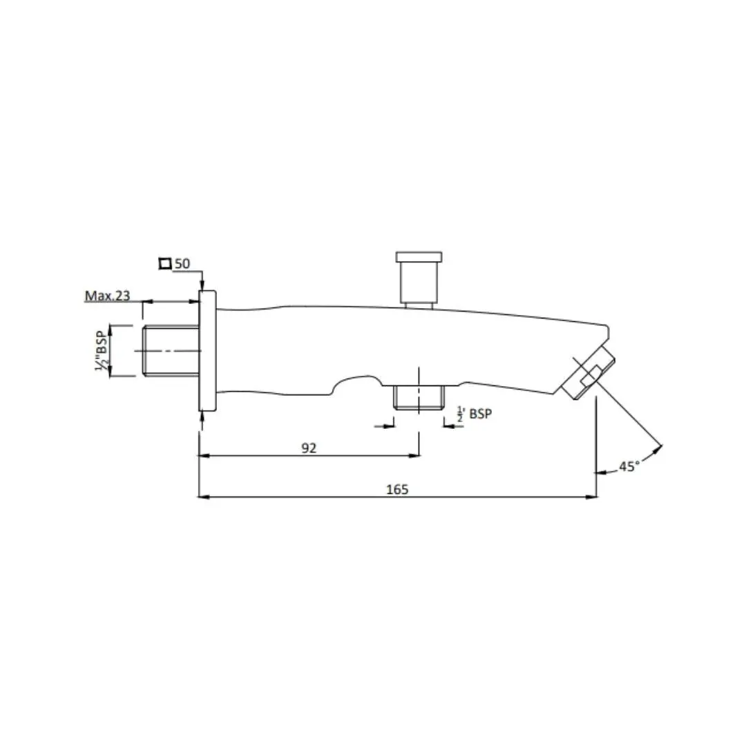 Hindware wall mounted spout avior F520010RGD Rose Gold - image 2