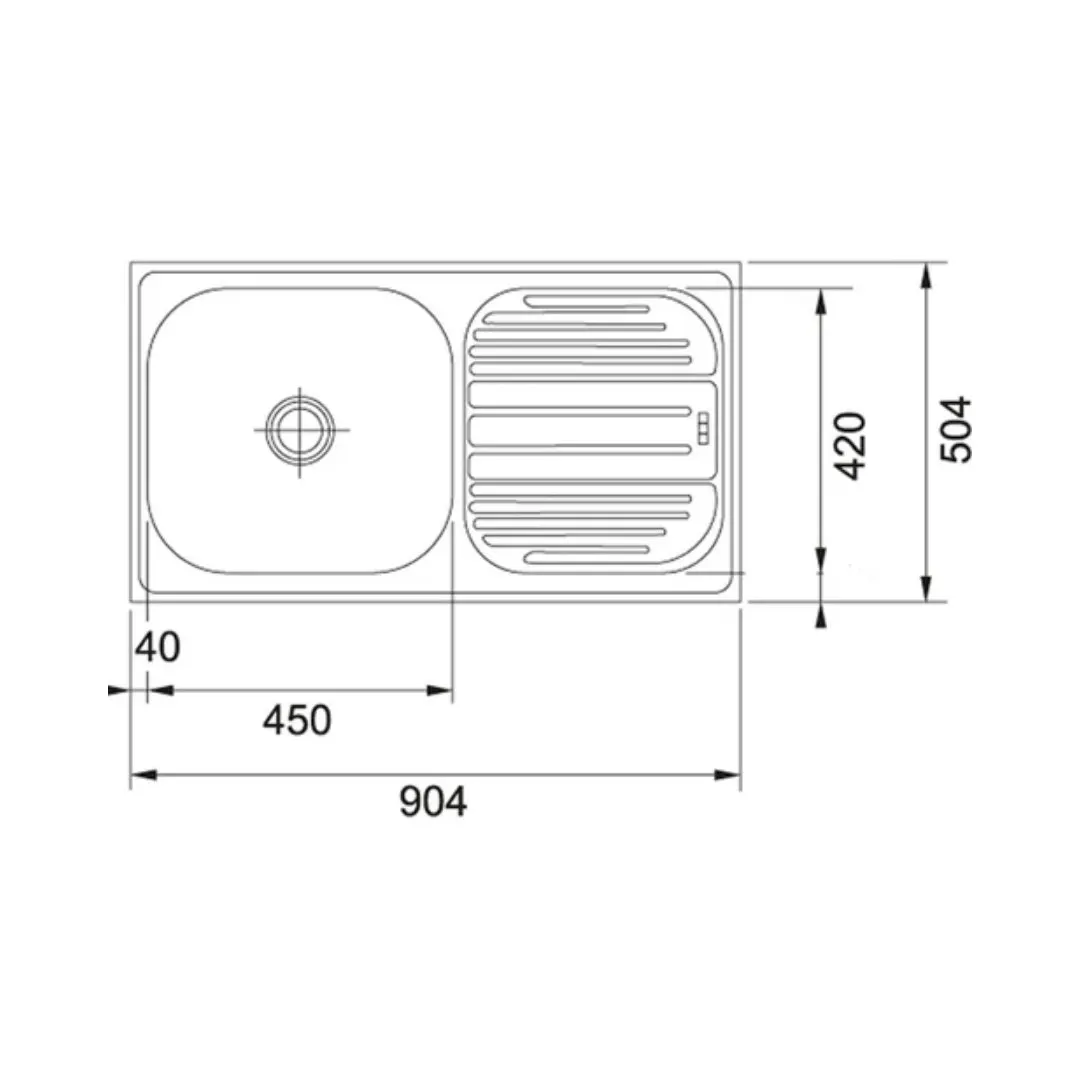 Franke stainless steel Sink Adrian series 611 omni ( 36 x 20 inches ) K-KS-SS-FRA-S-00018 Satin - image 2