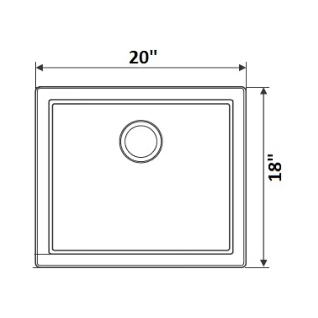 Franke stainless steel Sink Box series box bxx 210 110 46 ( 20 x 18 inches ) BXX-210-110-46 Satin - image 8