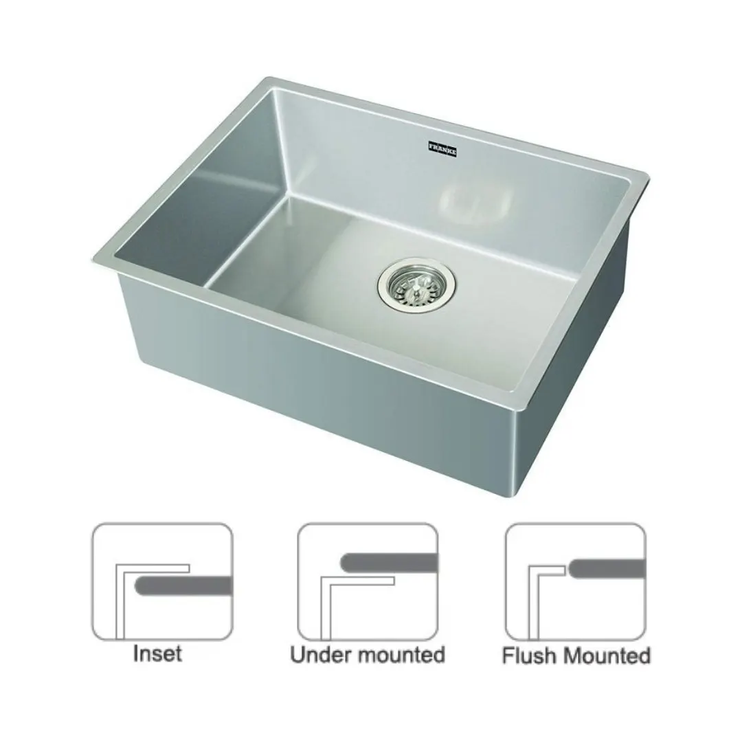 Franke stainless steel Sink Box series box bxx 210 110 57 ( 24 x 18 inches ) BXX-210-110-57 Satin - image 2