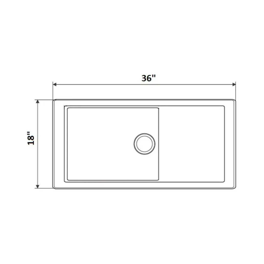Franke stainless steel Sink Box series box bxx 211 111 54 ( 36 x 18 inches ) BXX-211-111-54 Satin - image 4