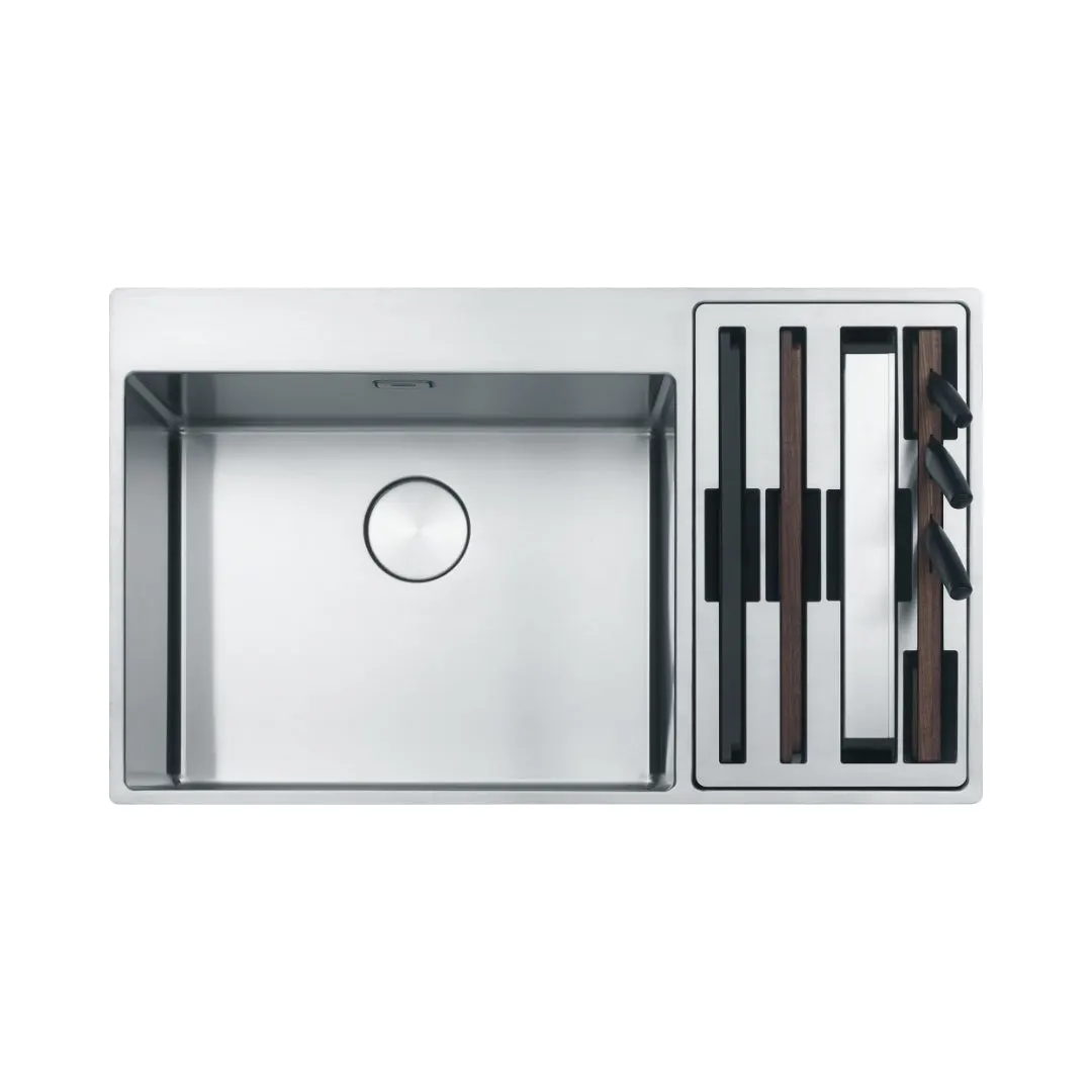 Franke stainless steel sink box center box center bwx 220 54 27 ( 34 x 20 inches ) BWX-220-54-27 Satin - image 2