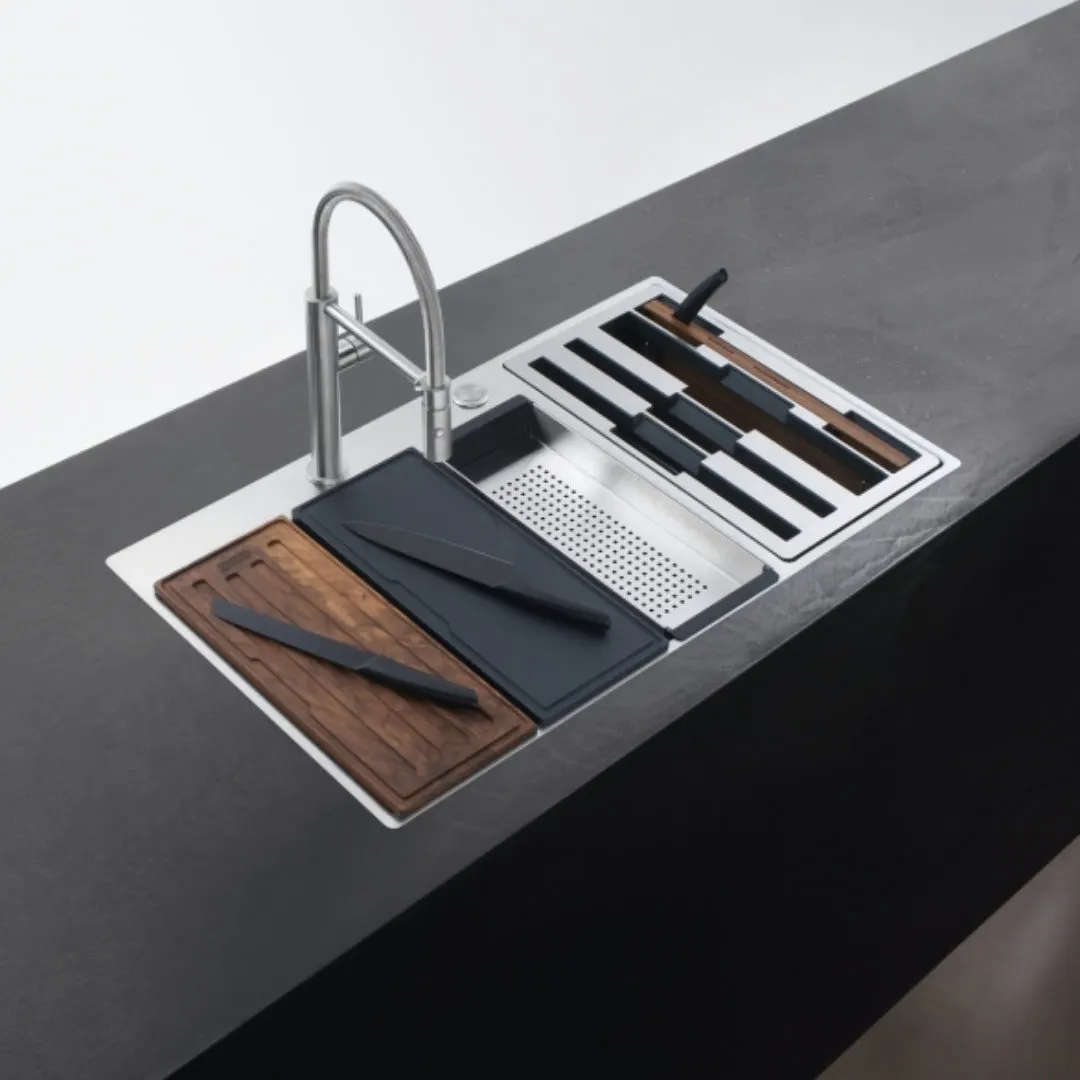 Franke stainless steel sink box center box center bwx 220 54 27 ( 34 x 20 inches ) BWX-220-54-27 Satin - image 5