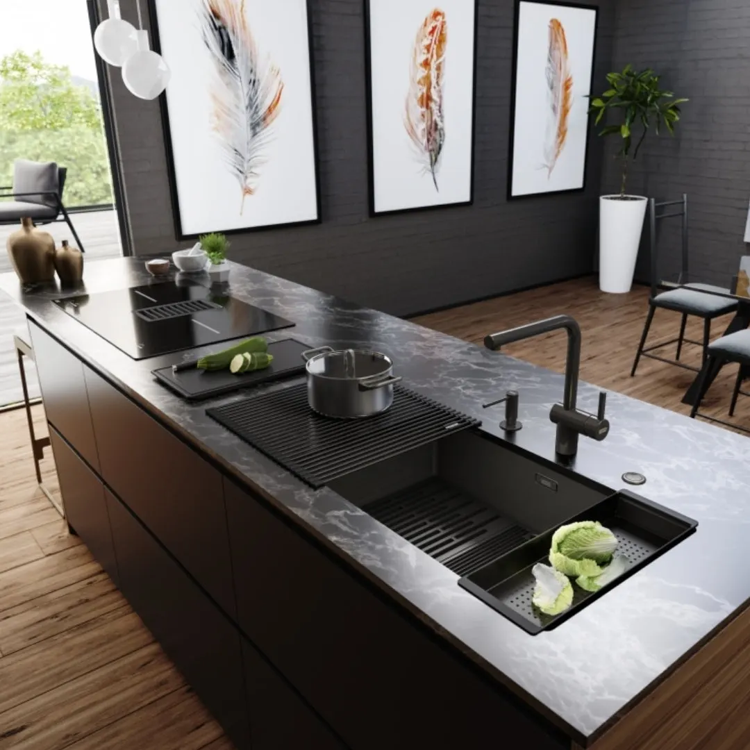 Franke stainless steel sink mythos masterpiece bxm 210 110 68 ( 28.5 x 18 inches ) BXM-210-110-68 Gold - image 4