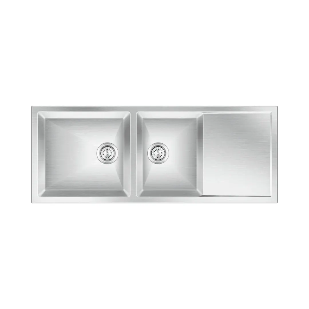 Nirali stainless steel sink expell range ebony ( 51 x 20 inches ) K-KS-SS-NIR-S-00053 Satin - image 1