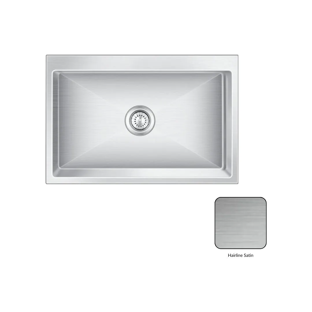 Nirali stainless steel sink expell range eden ( 29.5 x 19.5 inches ) K-KS-SS-NIR-S-00054 Satin - image 2