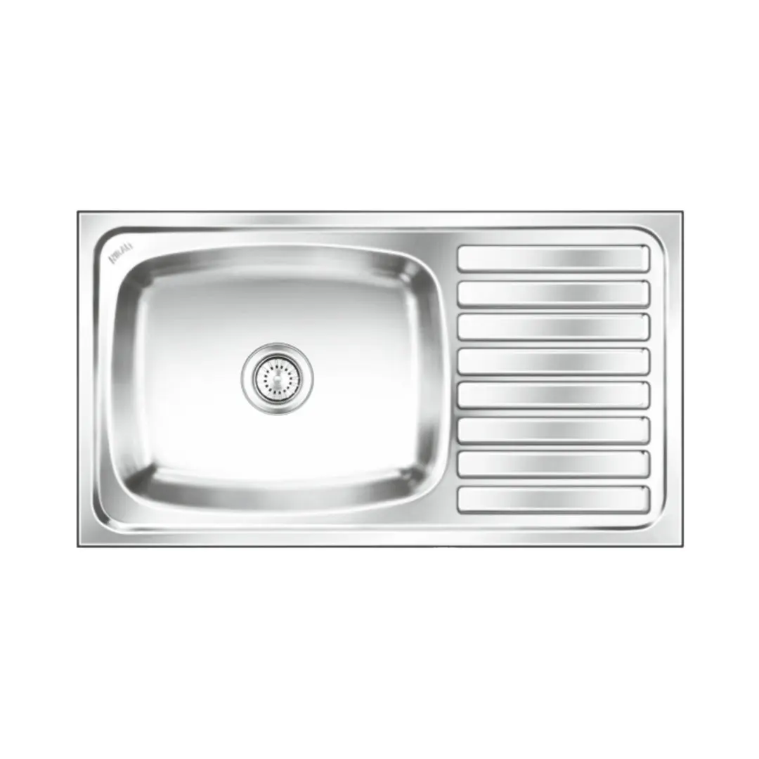 Nirali stainless steel sink popular range elegance ultra big ( 36 x 20 inches ) K-KS-SS-NIR-S-00078 Glossy - image 1