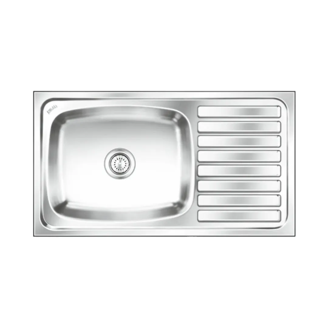 Nirali stainless steel sink popular range elegance ultra large ( 39.5 x 20 inches ) K-KS-SS-NIR-S-00080 Anti Scratch - image 1