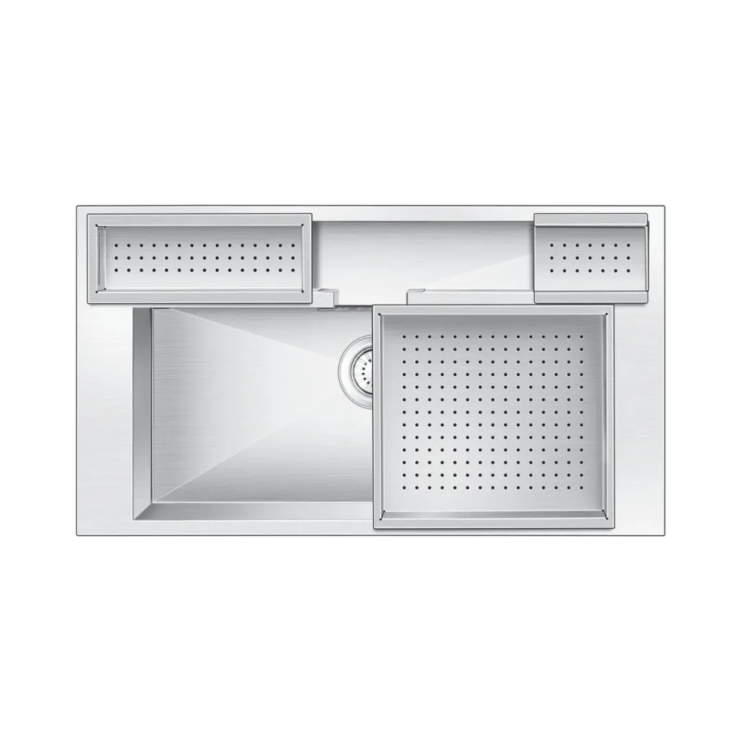 Nirali stainless steel sink expell range era ( 36 x 20 inches ) K-KS-SS-NIR-S-00094 Satin - image 1