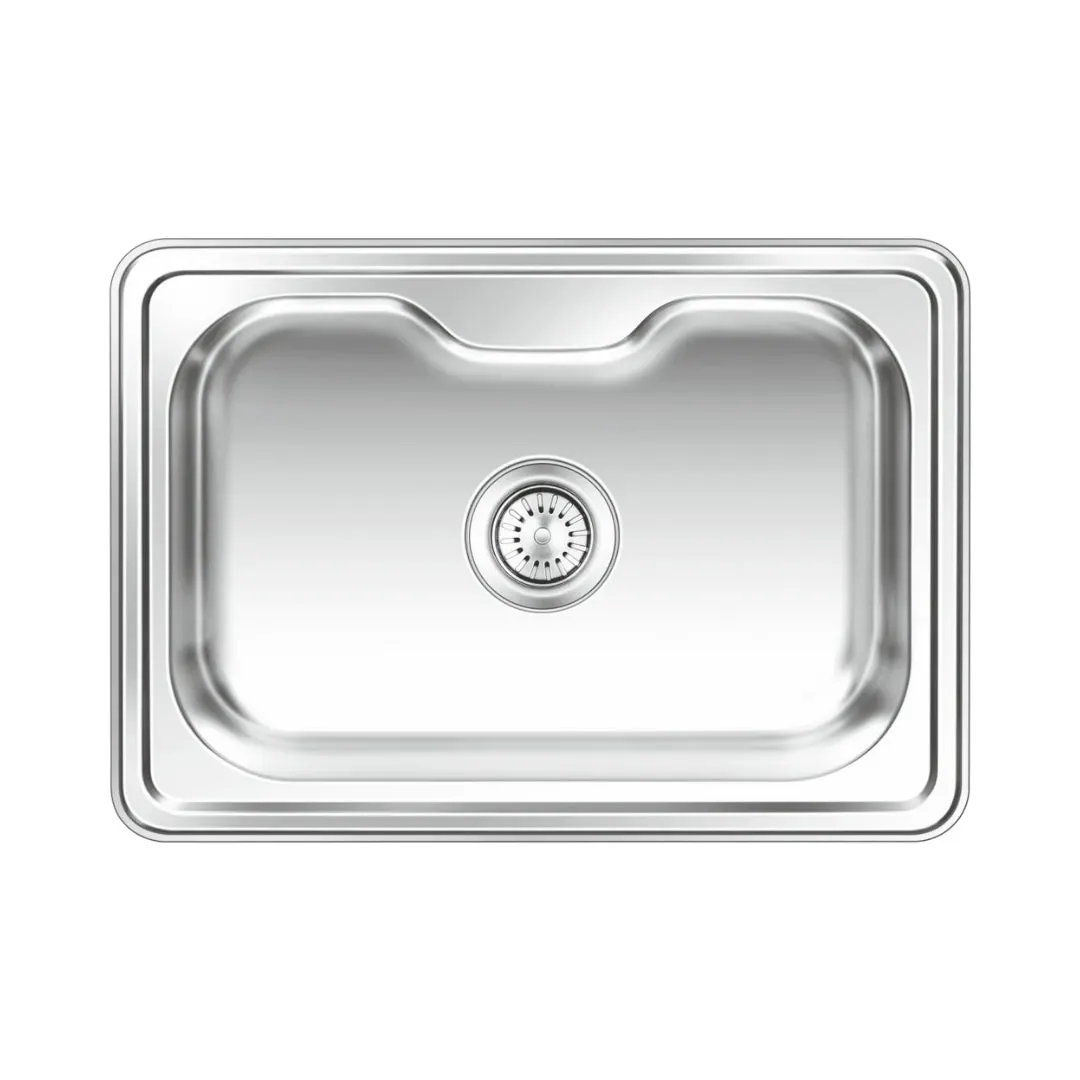 Nirali stainless steel sink d'signo range eureka Delux big ( 31.5 x 20 inches ) K-KS-SS-NIR-S-00097 Satin - image 1