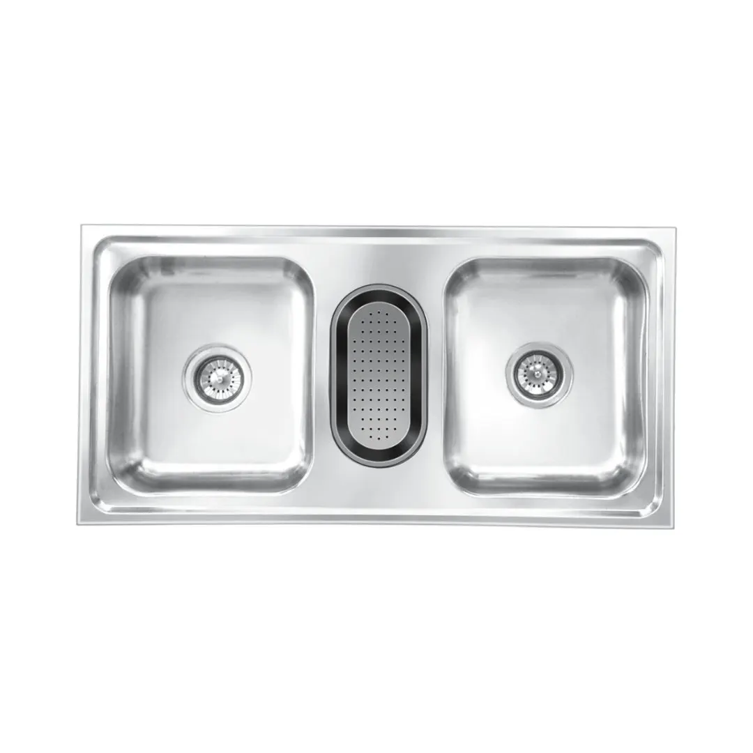 Nirali stainless steel sink d'signo range galaxy ( 41 x 20 inches ) K-KS-SS-NIR-S-00125 Satin - image 1