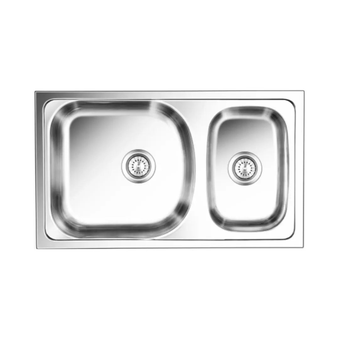 Nirali stainless steel sink d'signo range gloria ( 34 x 20 inches ) K-KS-SS-NIR-S-00138 Satin - image 1