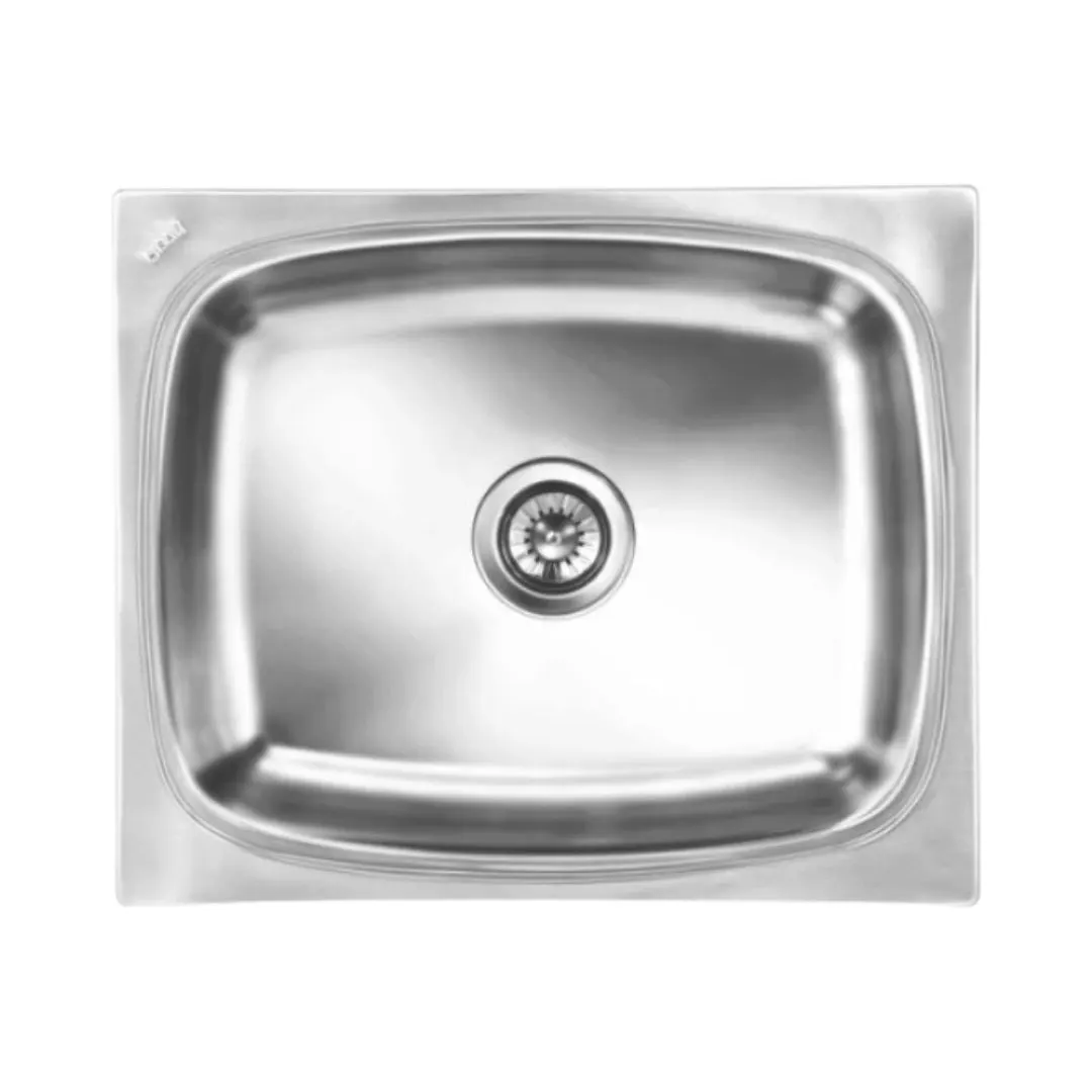 Nirali stainless steel sink popular range grace plain deluxe jumbo ( 27 x 21 inches ) K-KS-SS-NIR-S-00144 Glossy - image 1