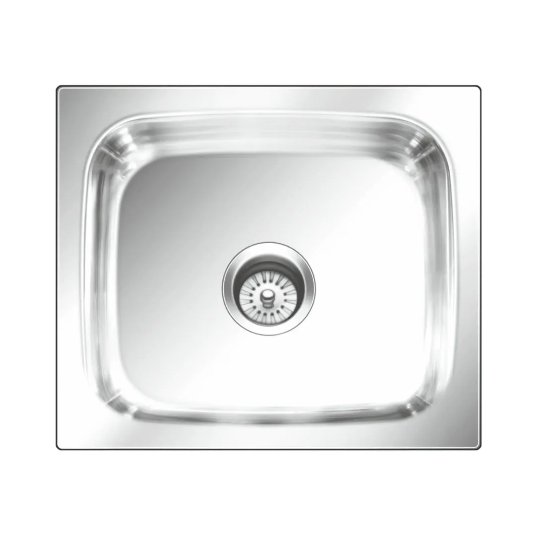 Nirali stainless steel sink popular range grace plain junior ( 12 x 12 inches ) K-KS-SS-NIR-S-00155 Glossy - image 1