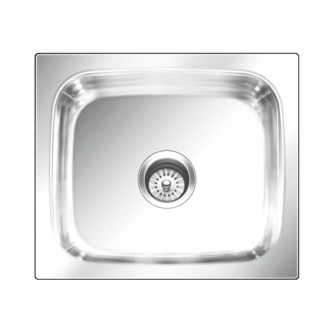 Nirali stainless steel sink popular range grace plain large ( 24 x 18 inches ) K-KS-SS-NIR-S-00162 Satin - image 1