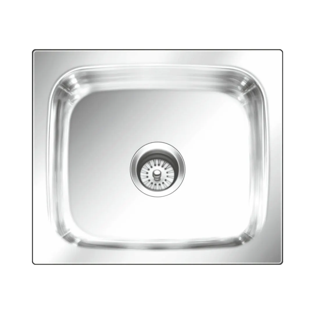 Nirali stainless steel sink popular range grace plain mini ( 15 x 12 inches ) K-KS-SS-NIR-S-00168 Glossy - image 1