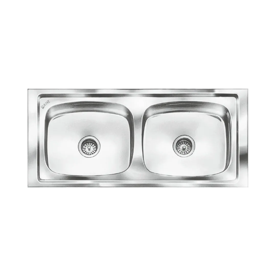 Nirali stainless steel sink popular range graceful glory large ( 50 x 20 inches ) K-KS-SS-NIR-S-00190 Satin - image 1
